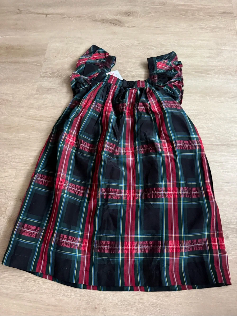 Vineyard Vines Girls' Holiday Plaid Smocked Dress SZ XS NWT